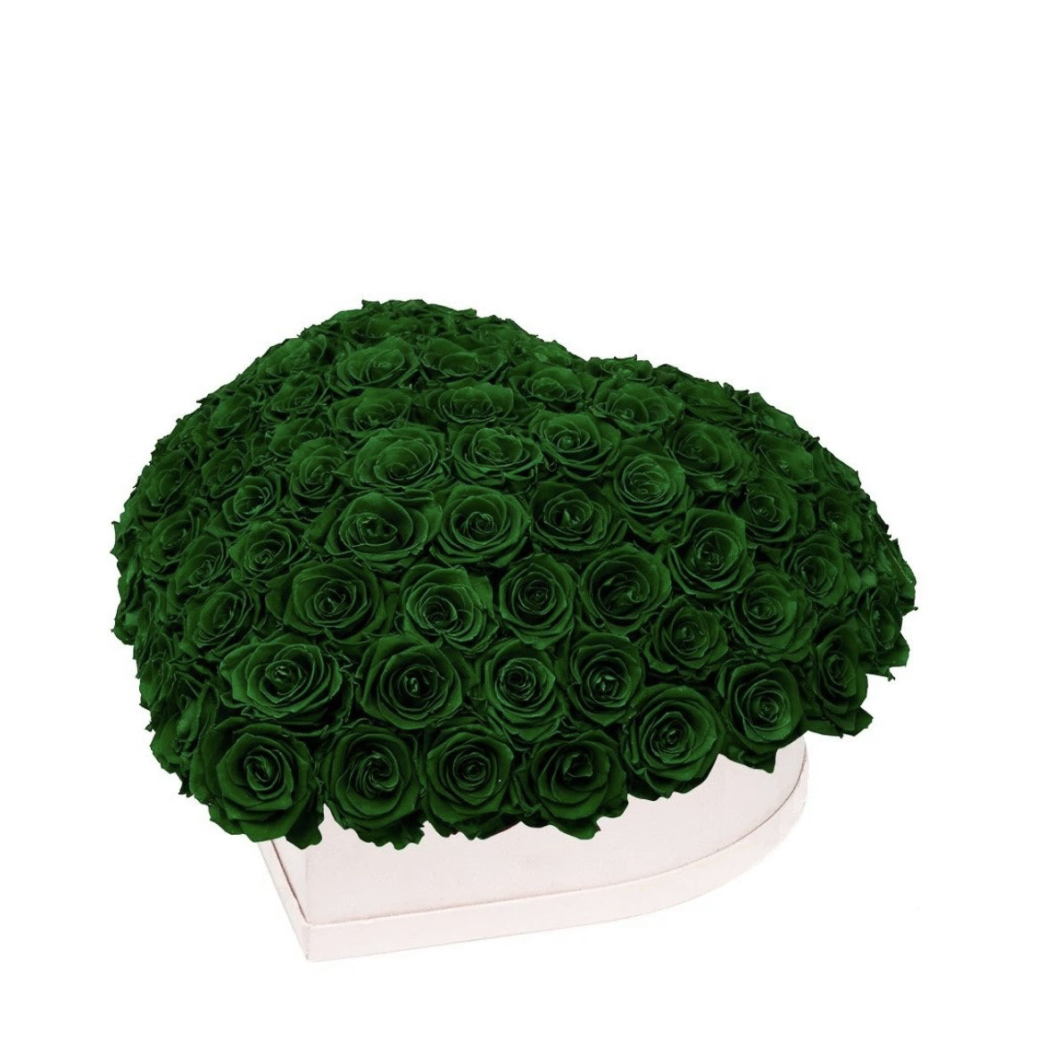 Green Roses - Love Heart "Crown"