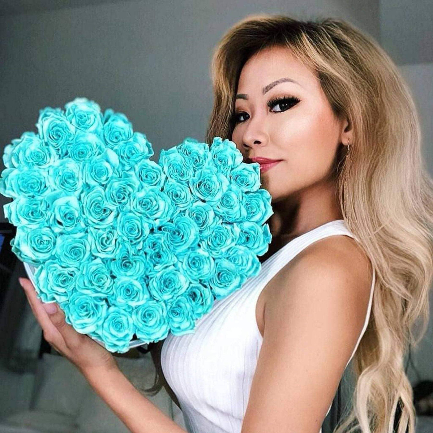Tiffany Blue Roses - Love Heart